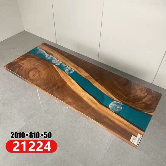 Epoxy Resin Dining Table River Table Solid 201x81 River Table New Real Wood Tables