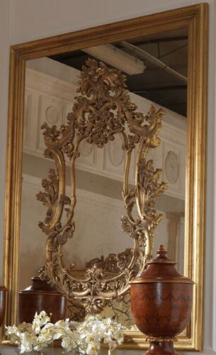 Luxury mirror baroque rococo wall mirror Italian furniture mirror 117.50x166