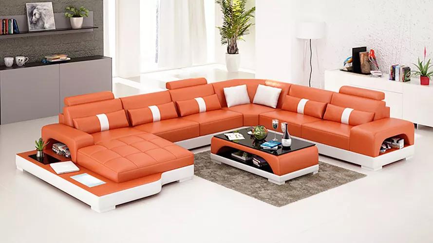Leather sofa corner sofa U shape modern sofa corner sofa upholstery designer sofas couch new