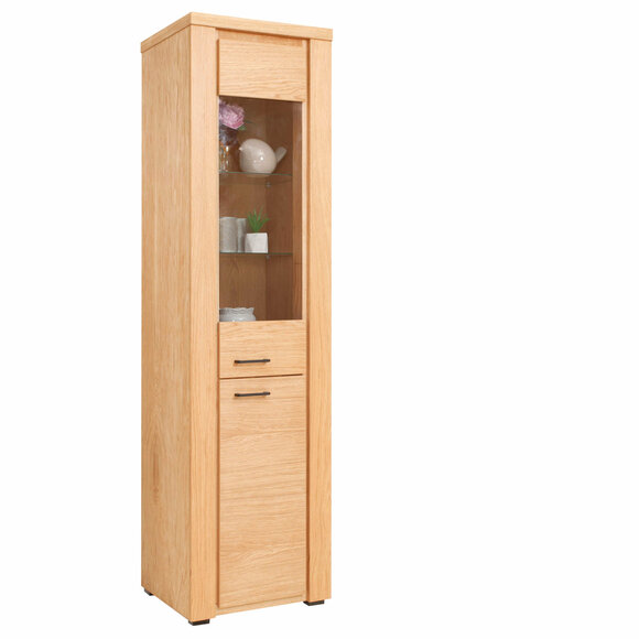 Display Cabinet Beech Chest of Drawers Wood Single Display Cabinets Glass Cabinet Cupboard Furniture