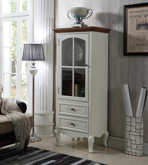 Sideboard Glass Cabinet Dresser High Cabinets Real Wood Furniture Chests of Drawers Display Cabinet