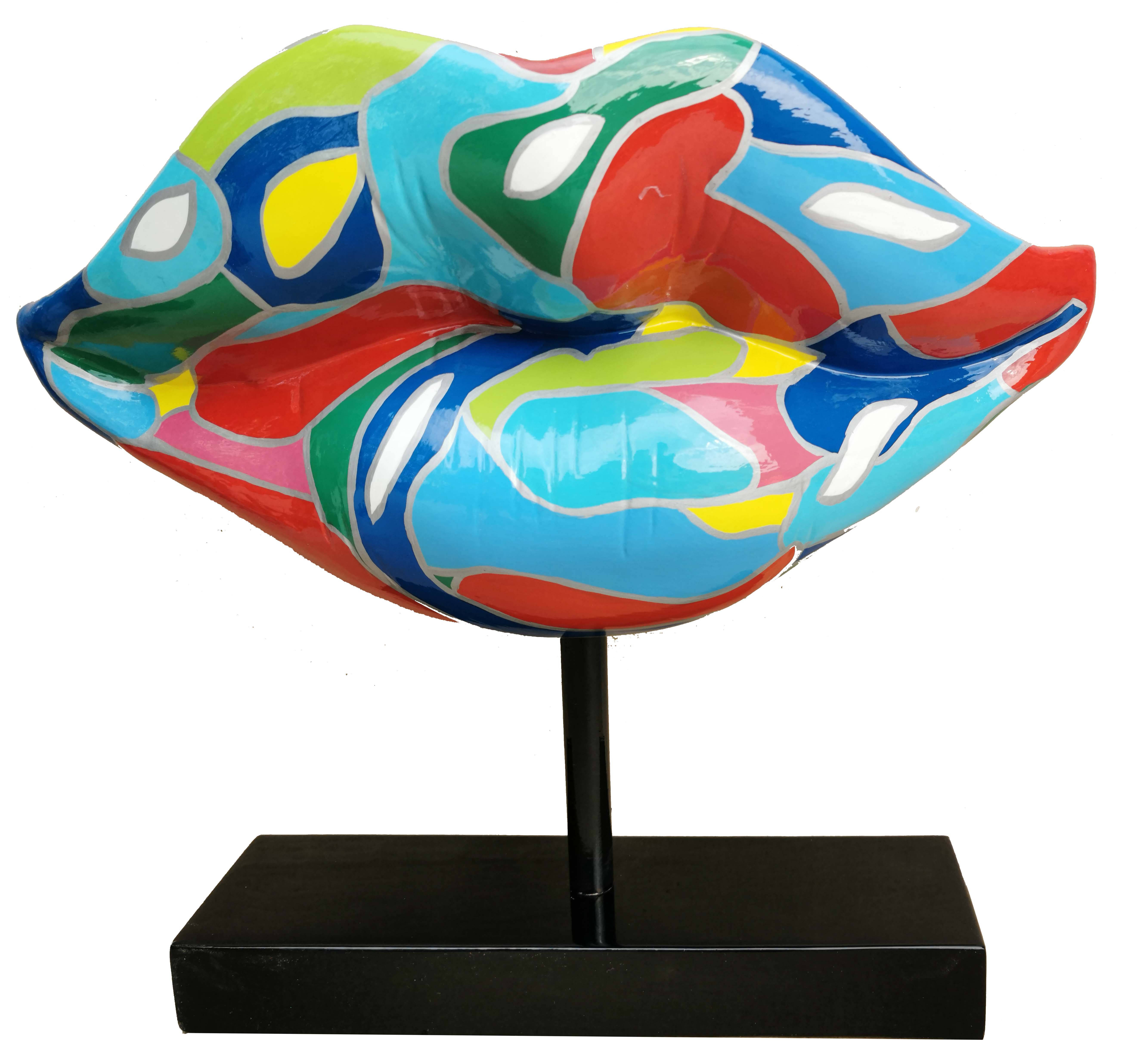 Modern Abstract Design Lips Sculpture Decoration Living Room Deco Sculptures