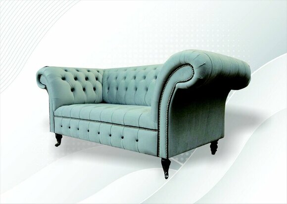 Chesterfield 2 Seater Green Living Room Modern Design Sofa Creative Furniture Fabric
