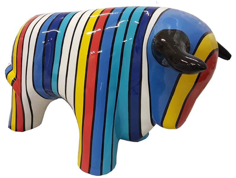 Bull Design Figurines Sculptures Modern Abstract Sculpture Garden Decoration New