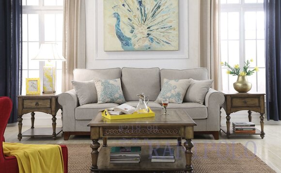 Classic coffee table wooden table side tables living room wood