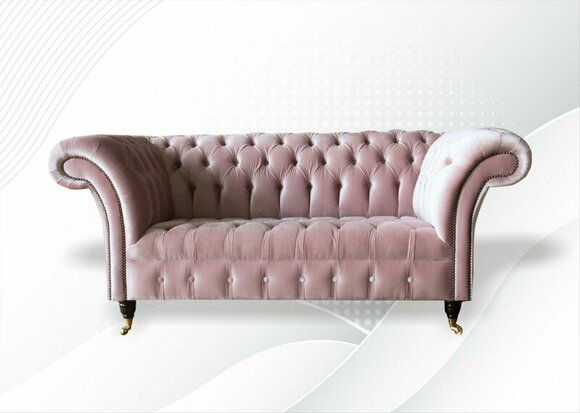 Chesterfield pink fabric living room design couches upholstery sofa sofas textile new