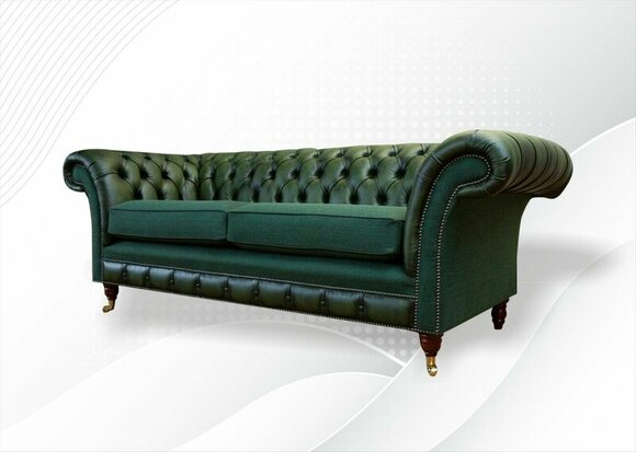 Chesterfield 3 Seater Leather Green Modern Couches Design Couches Sofa Furniture Sofas