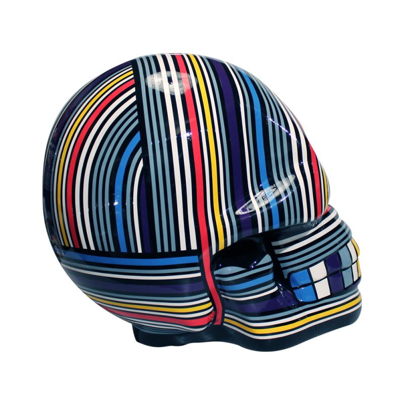 Modern Abstract Design Dead Head Skull Sculpture Decoration Sculptures New