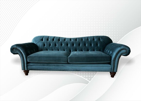 Sofa Luxury Textile Chesterfield Couch Sofas Upholstery Big 3 Seater Set Design