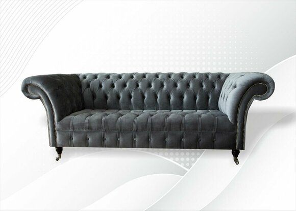 Chesterfield Gray Three Seater Creative Furniture New Living Room Modern Design Sofa