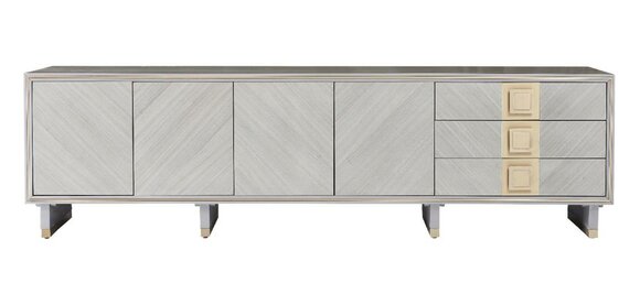 Designer RTV TV Sideboard Dresser Side Low Board Cabinet Shelf Luxury Living Wood