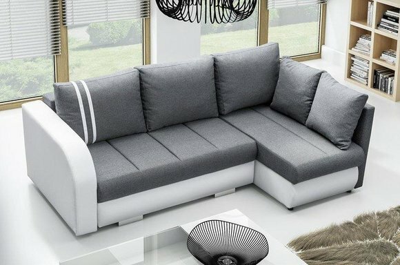Sofa sofa bed Designer sofa with bed function + bed box Corner sofa Couch NEW R-CITY