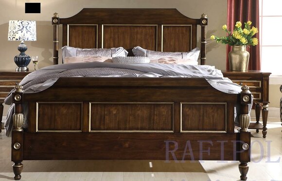 Designer Bed Classic Wood Hotel Beds Double Bedroom Luxury 180x200 New