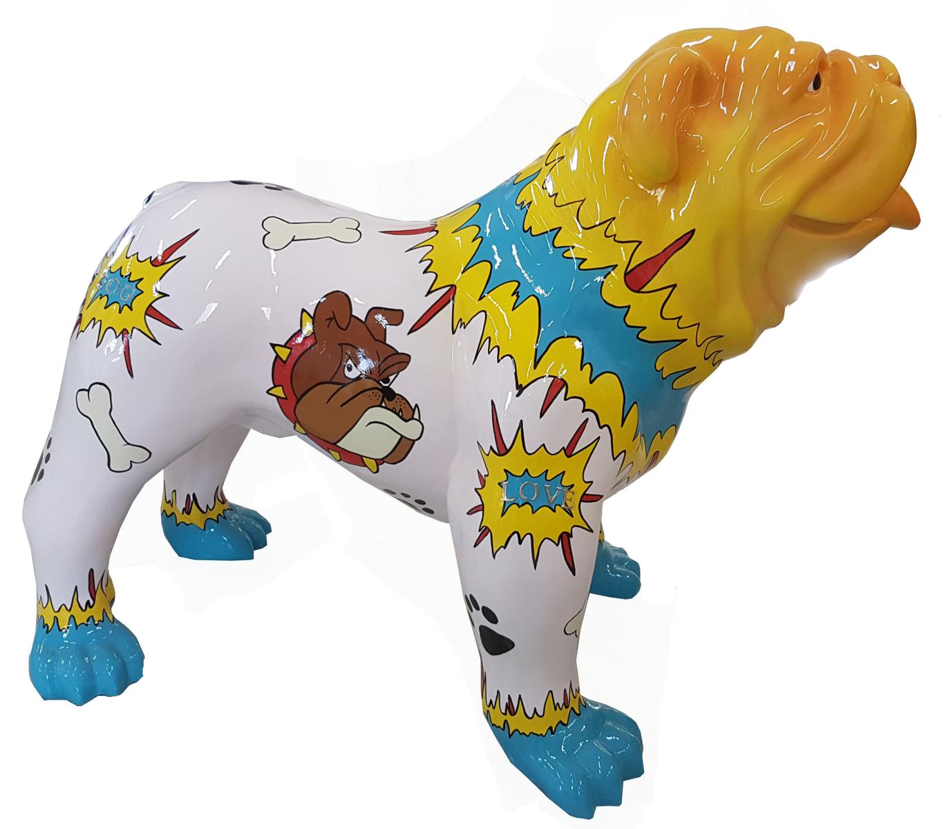 Design Figurines Sculptures Modern New And Perfect Bulldog Sculpture Deco Sculptures Decoration