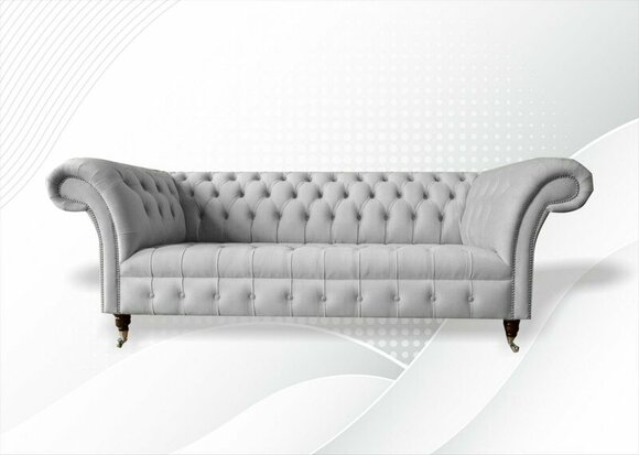 Chesterfield 3 Seater White Living Room Modern Design Sofa New Creative Furniture Fabric