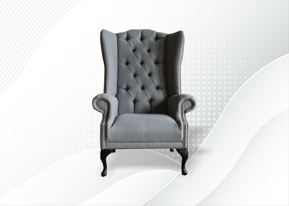 Armchair Lounge Design Television Sofa Wing Chair Upholstery Seat Furniture Chesterfield
