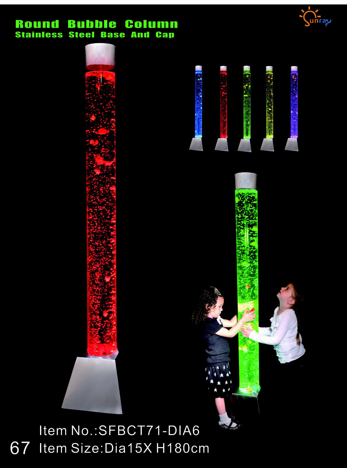 Column Water Columns Water Blubber Tube Wall Wall Water Feature Design LED 180cm