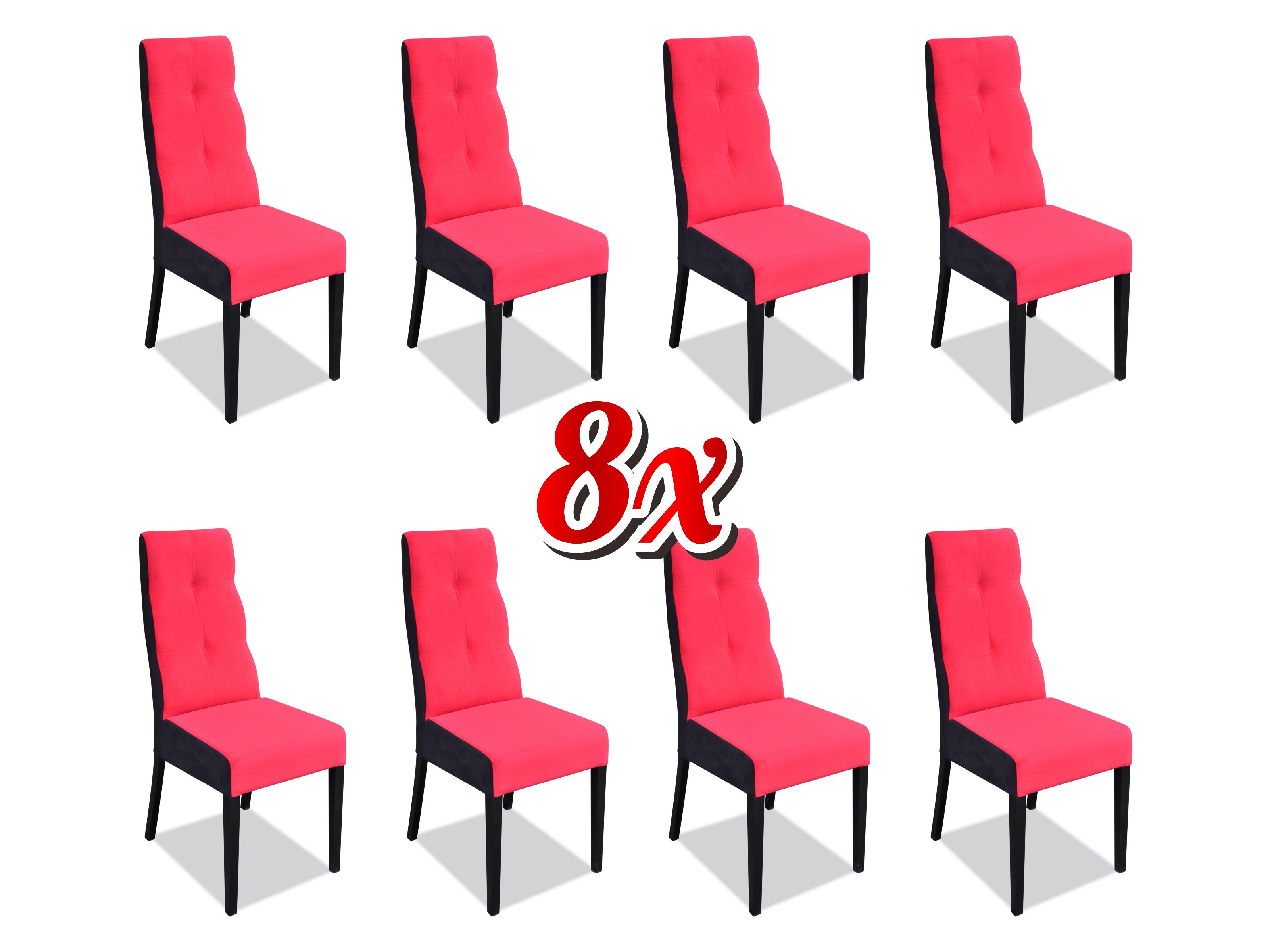 Designer chairs set complete K63 chair set dining room lean upholstery seat 8x