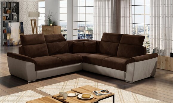 Corner Sofa L-Shape Living Landscape Designer Sofa Couch Upholstery Seat Set Sofas