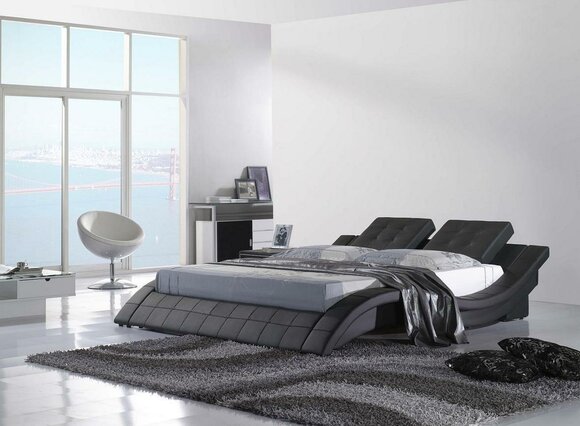 Luxury Double Hotel Marriage Beds Wood Sleeping Room Leather Bed Cushion Design New