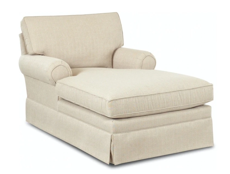 Chaise Longue Modern Design Creative Furniture New Living Room Sofa Fabric Textile Beige