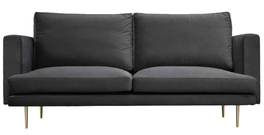 Grey Three Seater Sofa Fabric Living Room Design Couches Upholstery Sofas Luxury Furniture