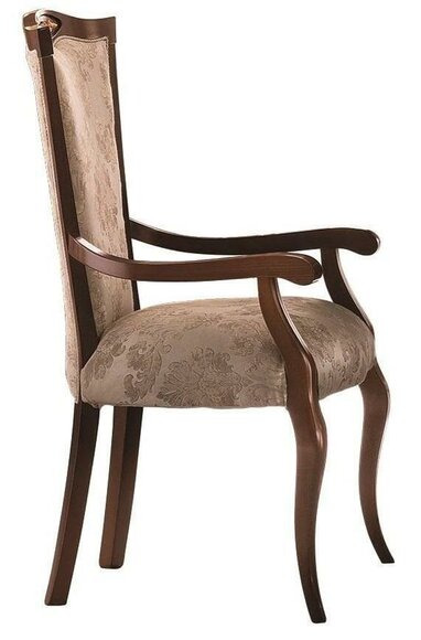 Chair brown design living room dining room wood chairs upholstered with armrests