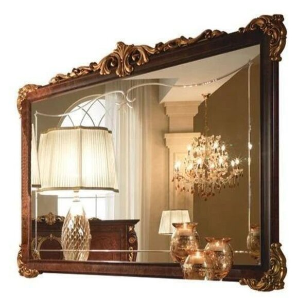 Wall mirror wooden frame mirror frame design baroque rococo living room furniture new