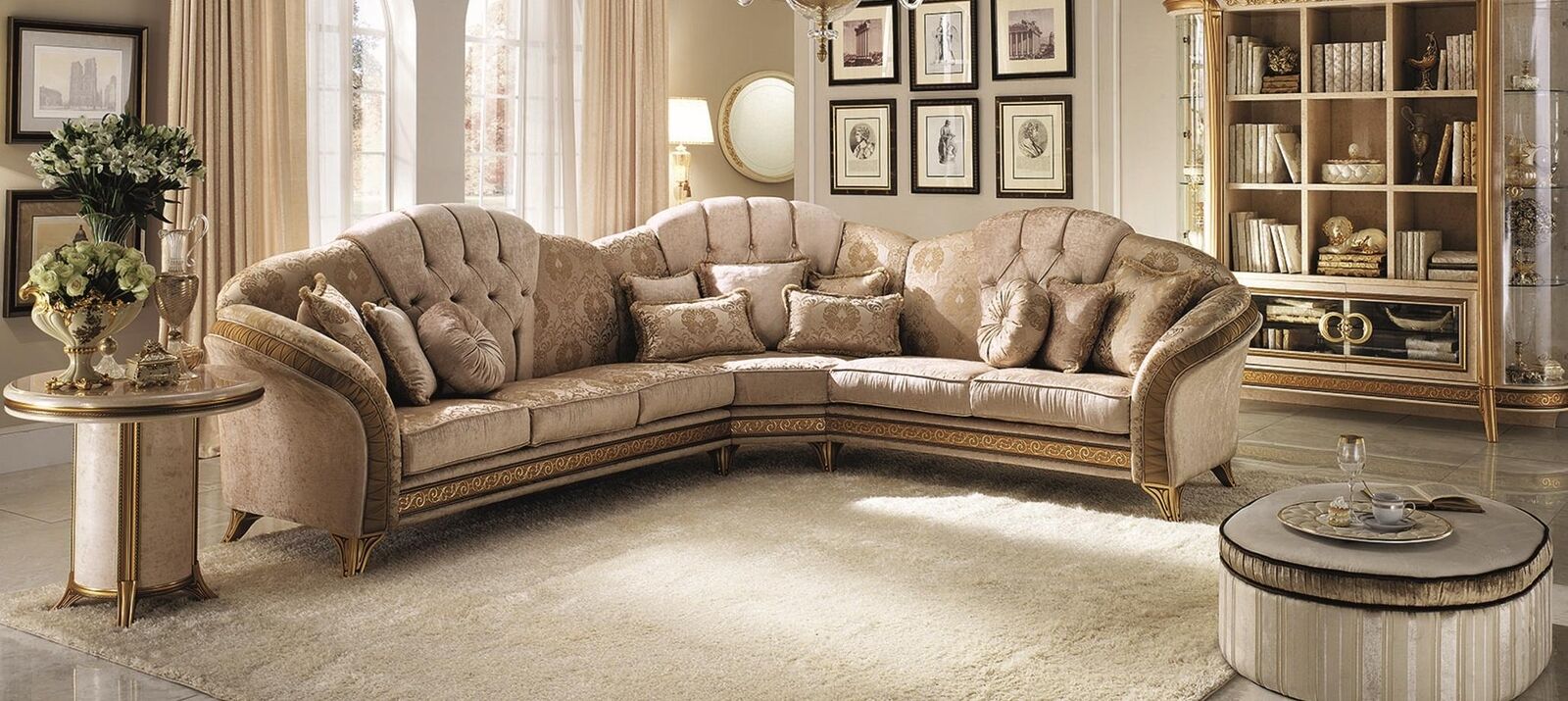 Corner sofa L-shape sofa living area set upholstery fabric couch design furniture