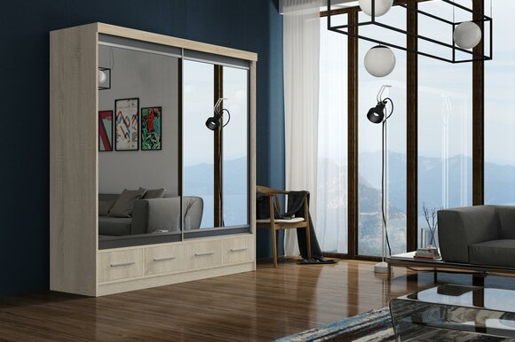Designer Wardrobe Chests of Drawers XXL with Shelves Chest of Drawers Wardrobe