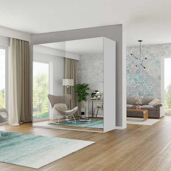 Wardrobe Mirror Wardrobes Wood Bedroom Floating Door Wardrobe Wardrobe