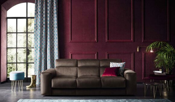 Luxury furniture living room sofas sofa 3 seater modern real wood Italian style