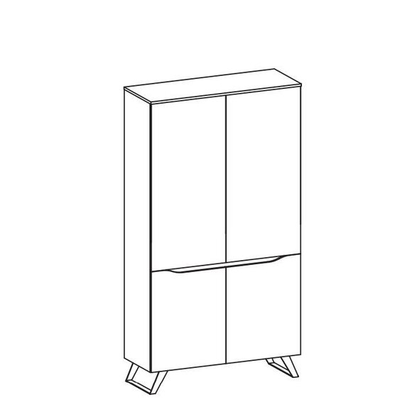 Luxury display cabinet wood designer cabinet showcases cabinets shelves 108.8 x 57.3cm New