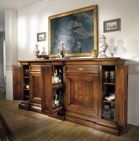 Furniture Italian furniture sideboard chest of drawers classic closet solid wood