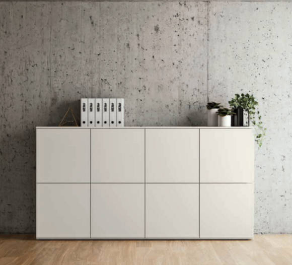 Sideboard Sideboard Highboard Chest of Drawers White Cabinet Living Room Wood New