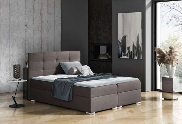 Bed Boxspring Bed 160x200 Bedroom Design Double Hotel Modern