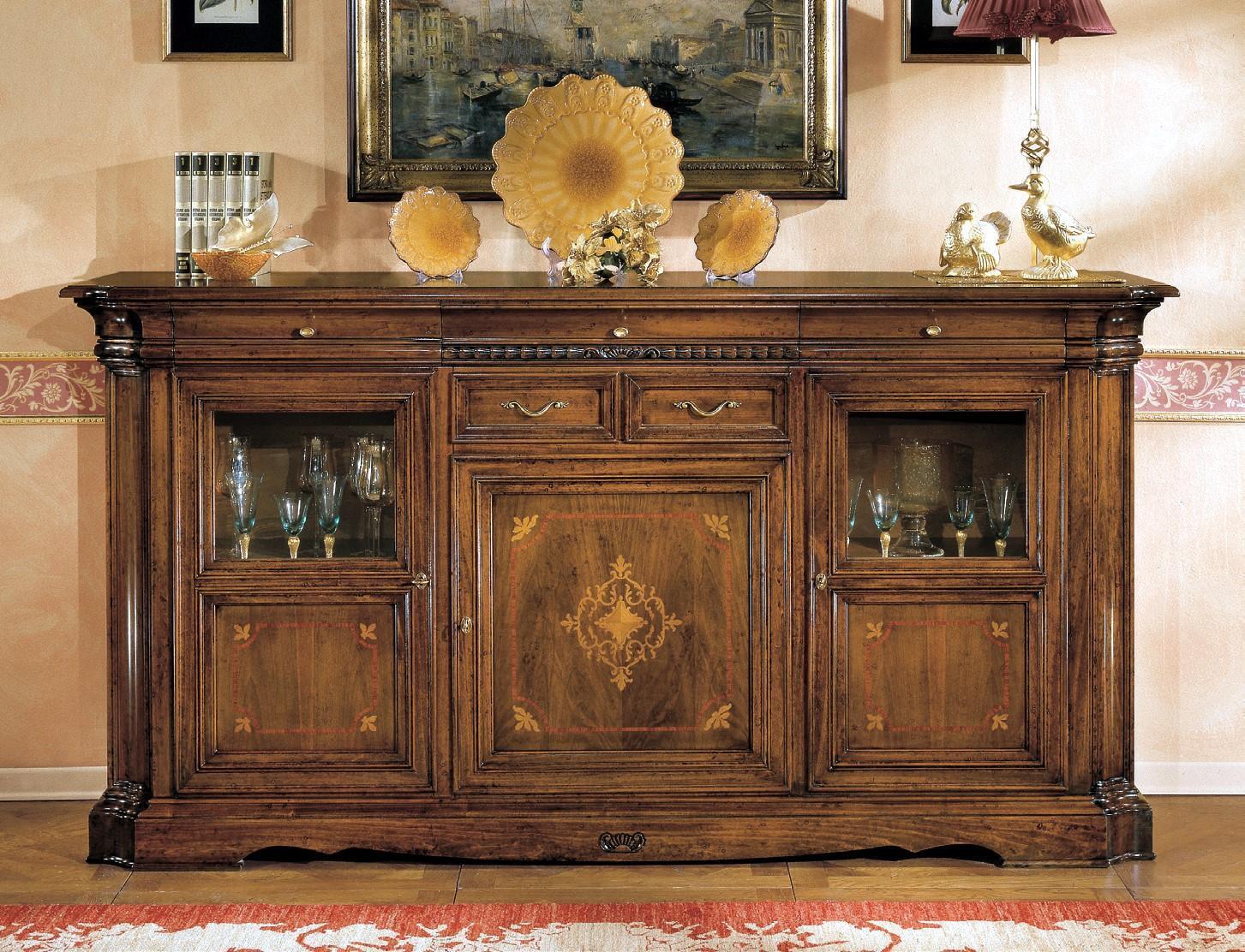 Dresser sideboard dresser drawer showcase living room wood buffet cabinet new
