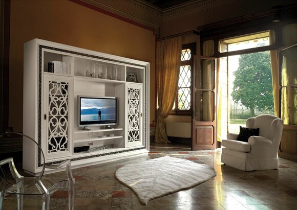Cabinet showcase wood living room furniture TV wall units modern design wall unit