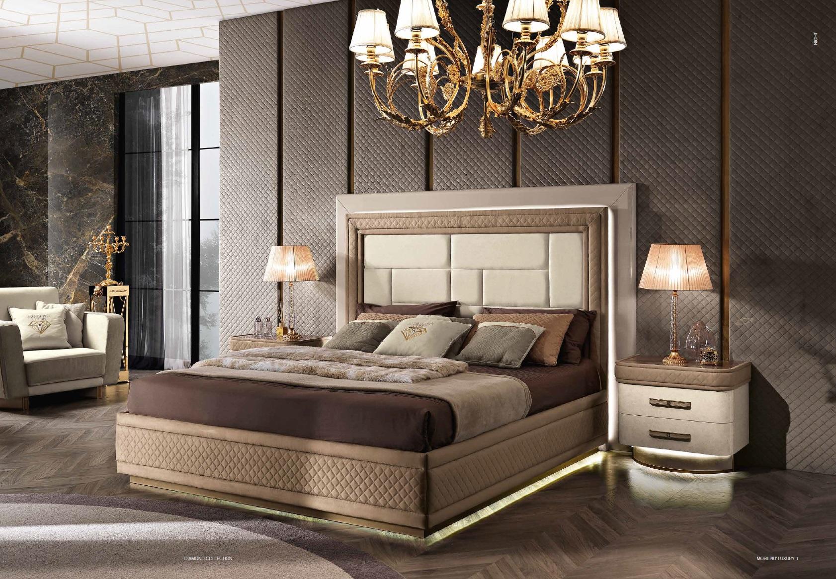 Bed Bed Frame Wood Double Bedroom Modern Double Bed Furniture Luxury Bedding