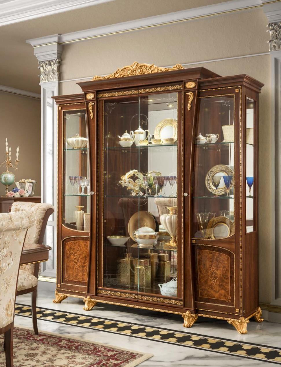 Showcases Wood Glass Cabinet Real Wood Dresser Showcase Living Room Furniture Italy