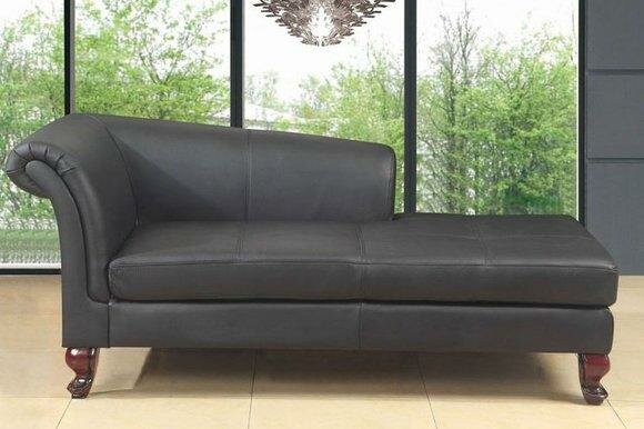 Lounge Couch Ottoman Upholstery Sofa Office Relax Leather Chaiselongues New 1670