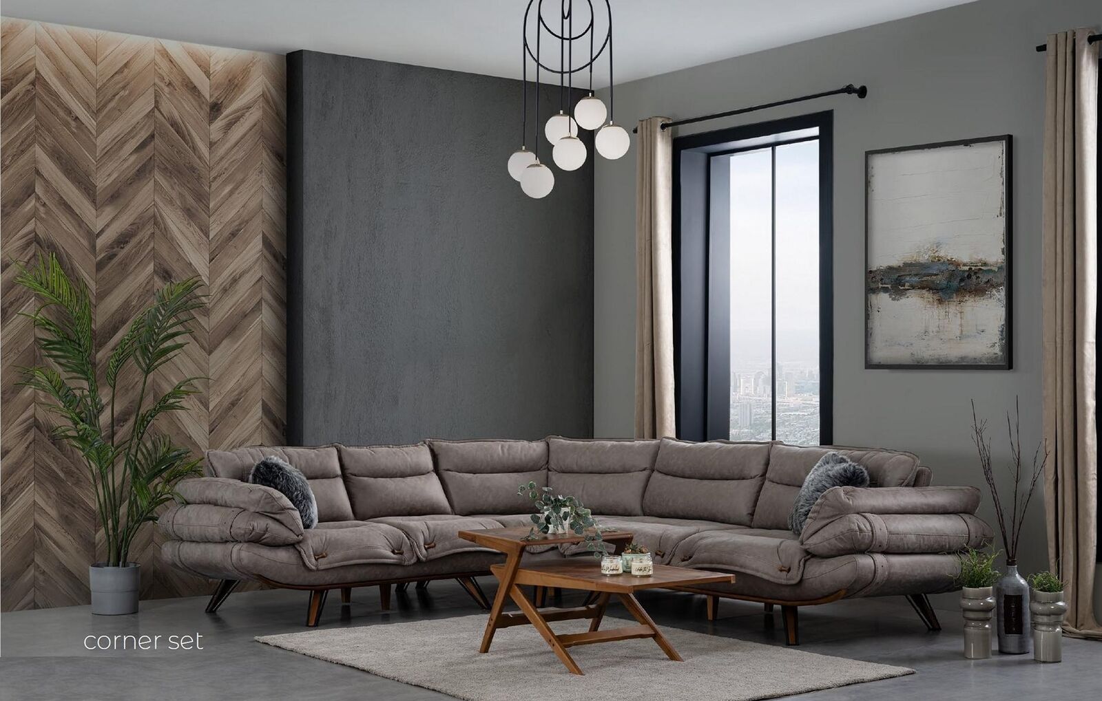 Corner sofa L shape sofa couch upholstery sofas living area fabric sofa corner couch textile