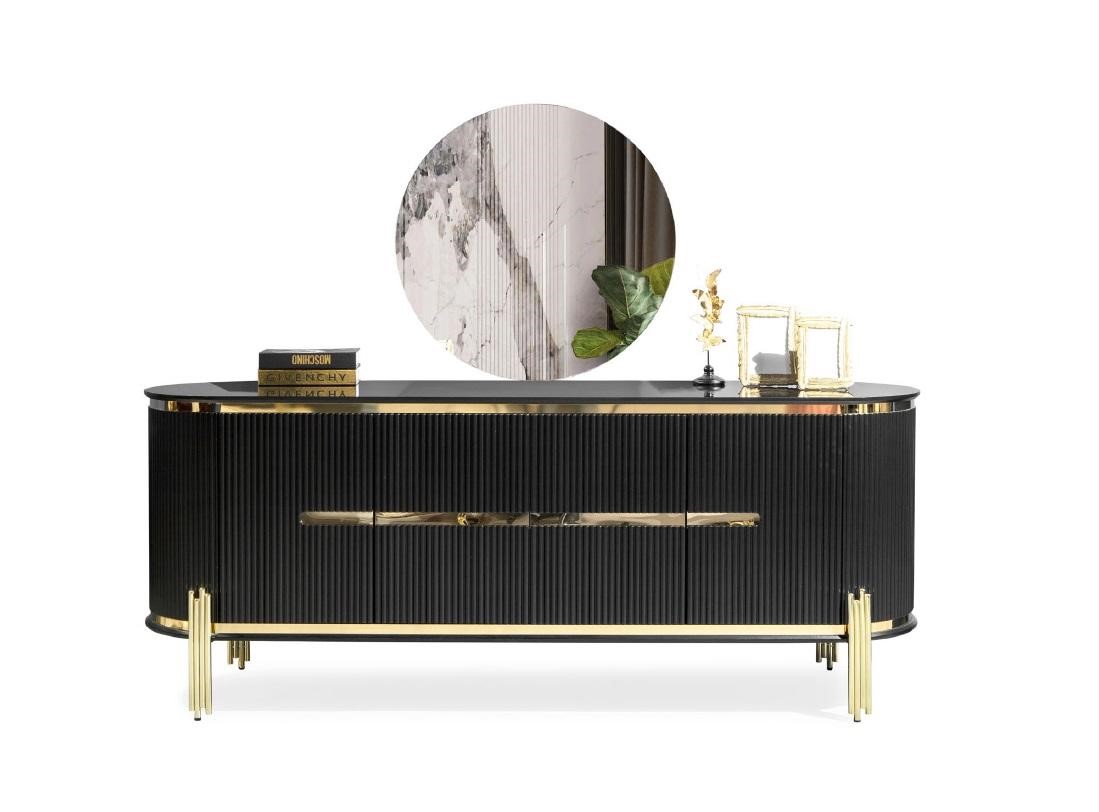 Sideboard Luxury Cabinet Shelf Wood Sideboard Cabinets Living Room Modern Designer