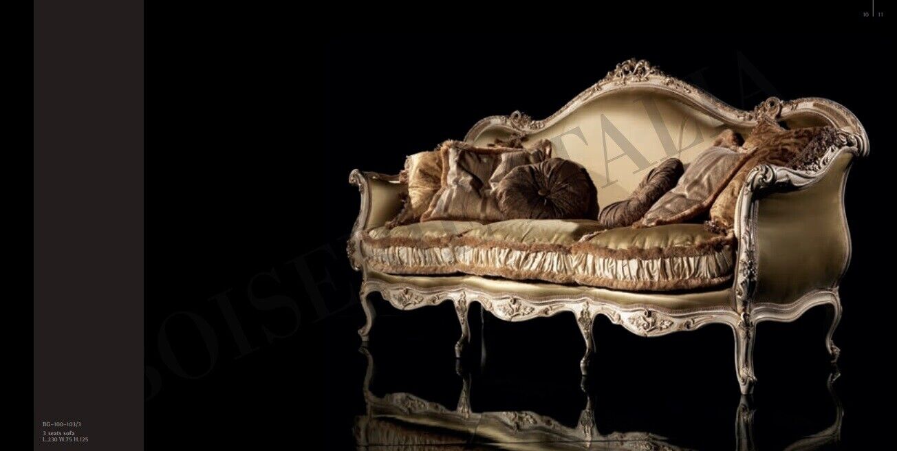 Sofa 3 seater living room couch furniture wood senator upholstered sofa furniture chair