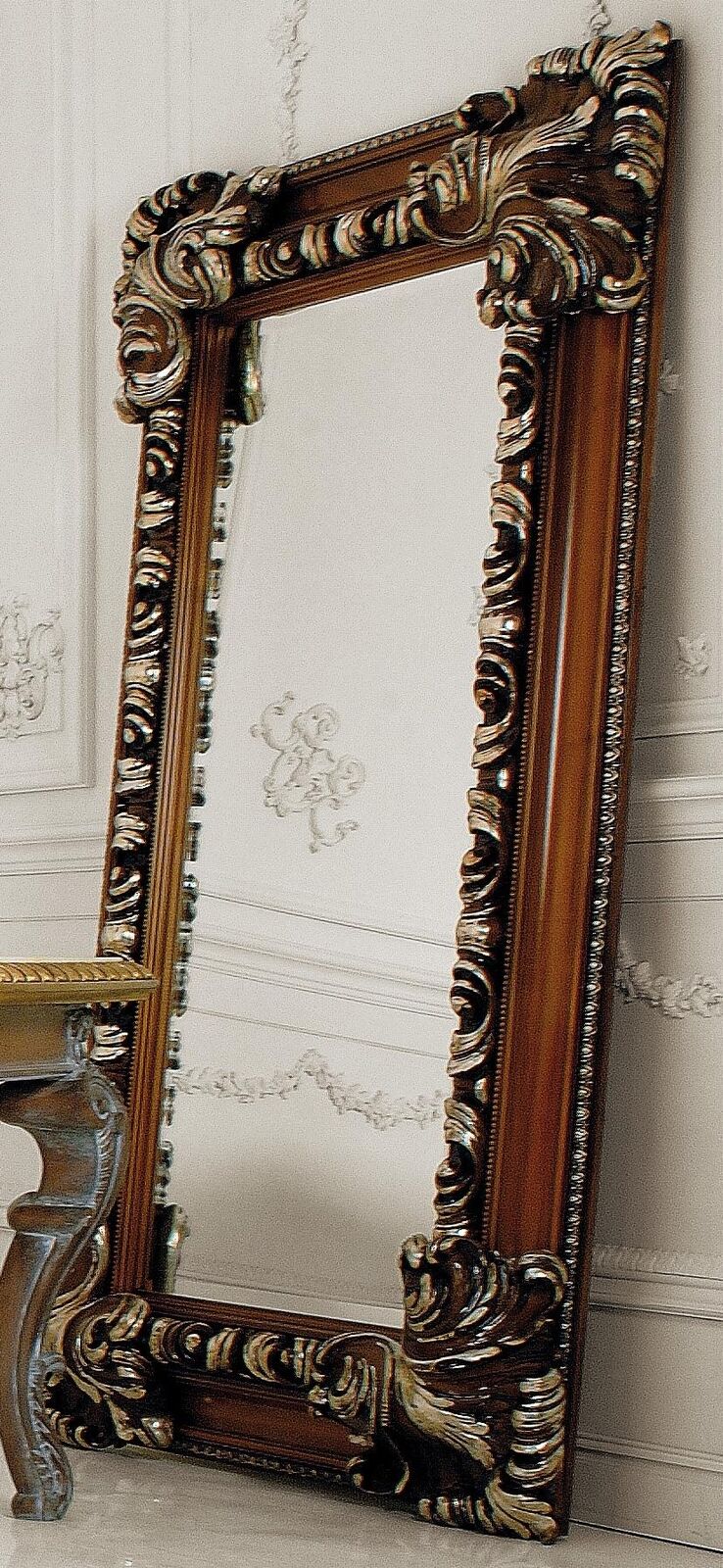 Classic Design Mirror Italian Wall Mirror Wood Stand Wall Italy New