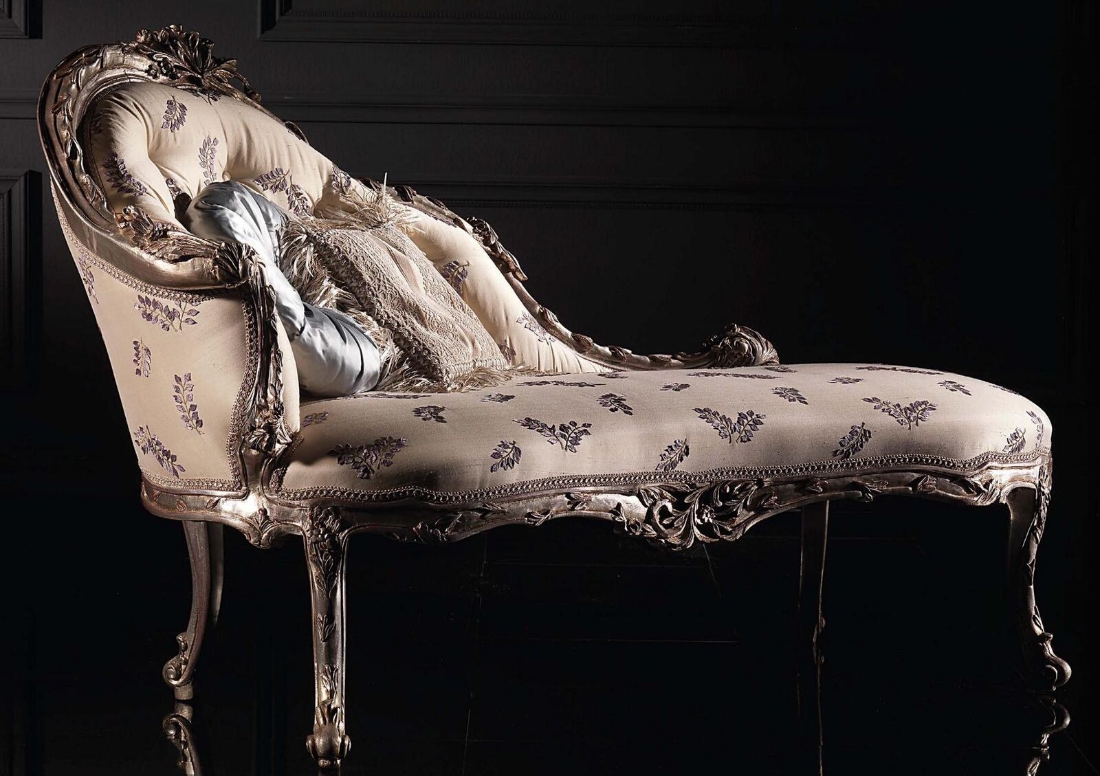 Chaise longue luxury lounger living room chaise lounge loungers relax bench real wood New
