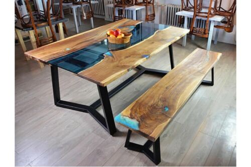 Design table bench dining table kitchen table living room tables benches solid 2 pieces new