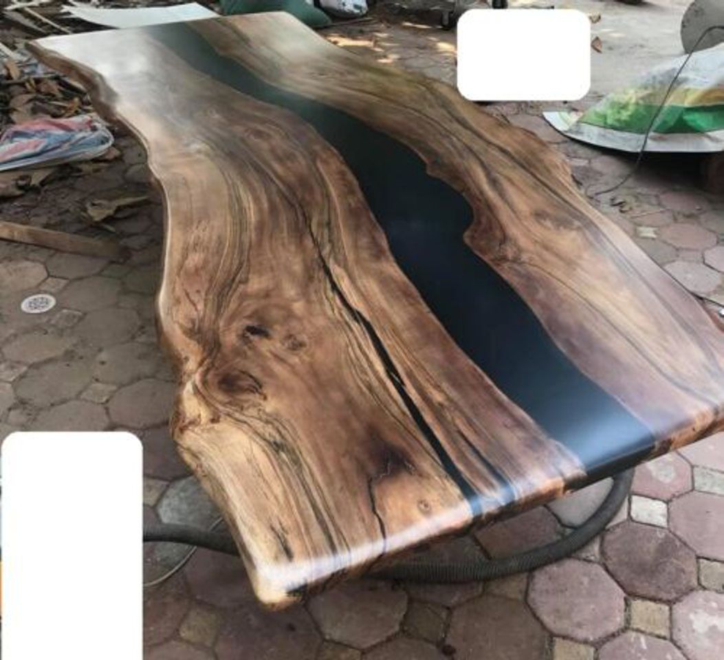 Designer Epoxy Resin Dining Table Wooden Table for the Dining