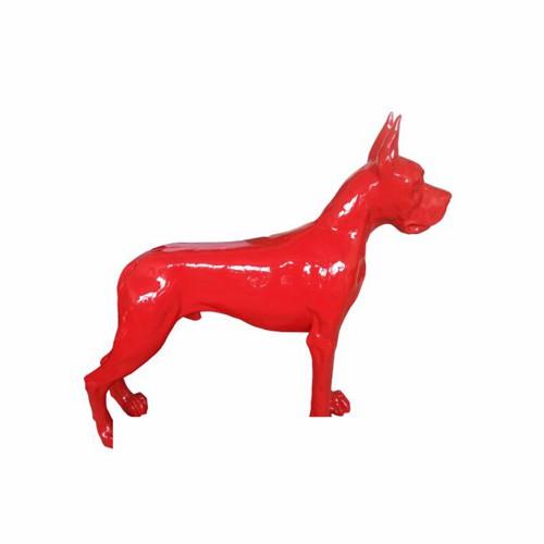 Design Figure Dog Plastic Sculpture Decoration Deco Statues New 110x125cm