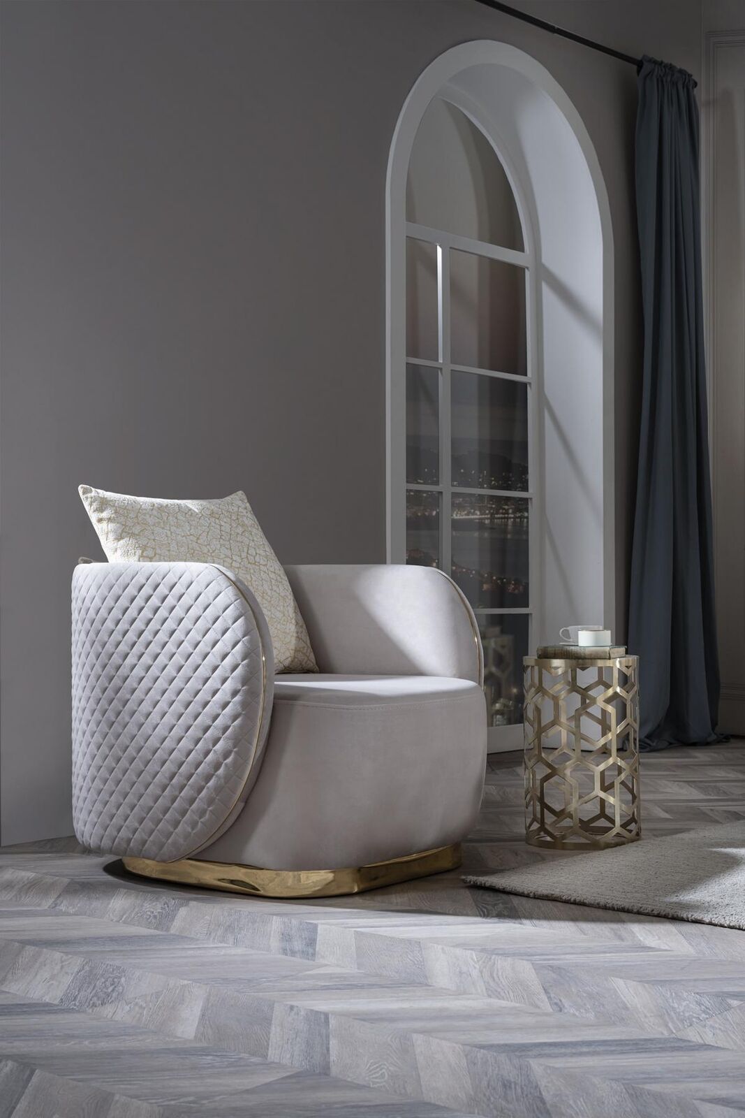 Club Furniture Hotel Room Armchair Recliner Furnishings Practice Round Chair